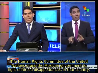UN human rights committee urges Mexican gov't to fight kidnappings