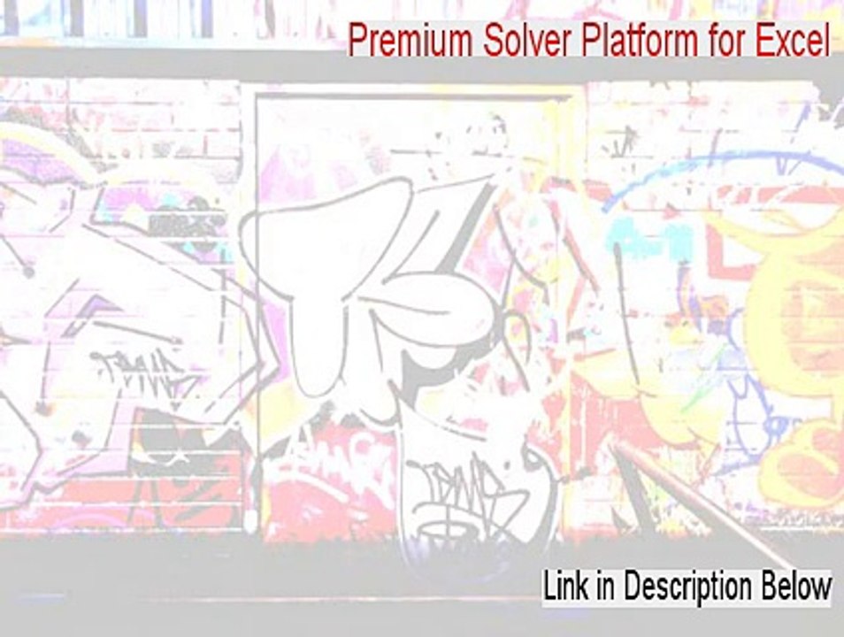 Premium Solver Platform for Excel Download Free [Download Here 2015]