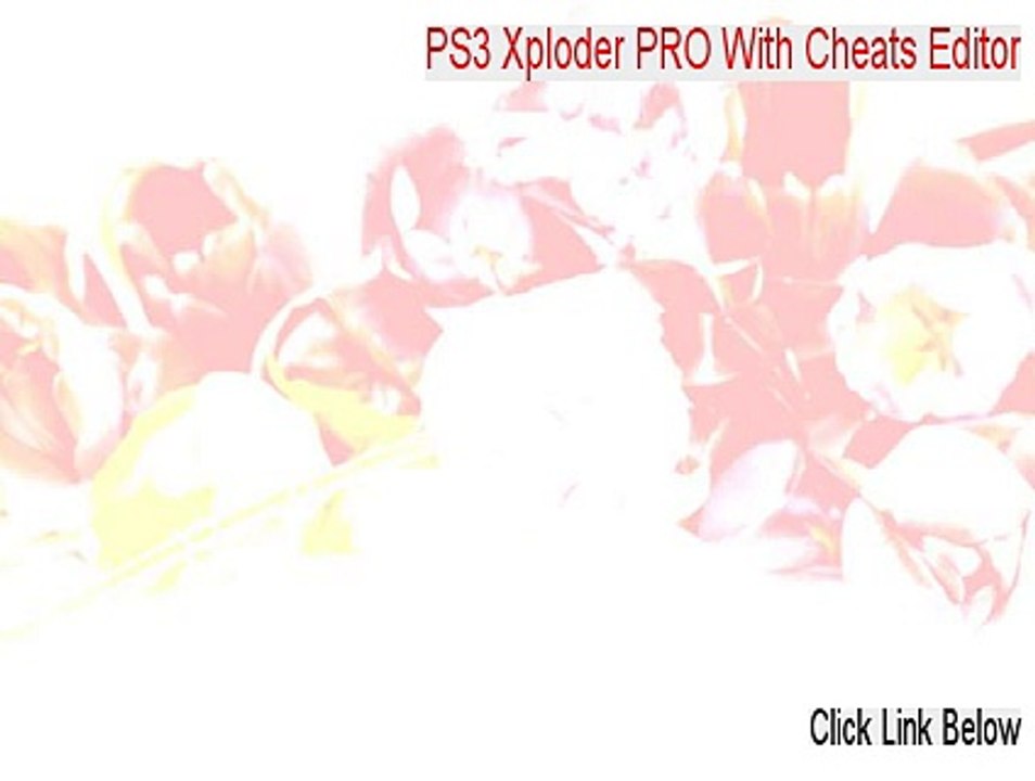 PS3 Xploder PRO With Cheats Editor Full Download - Legit Download 2015
