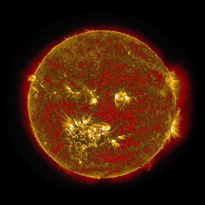 The sun seen through different wavelengths