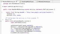 Android Application Development - 156 - Setting up a parsed XML data collection class