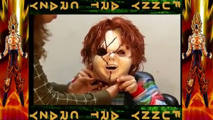 Chucky Scare Prank_Real Chucky Ad Prank At the Bus Stop_funny chucky videos_chucky doll prank