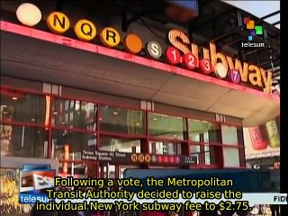 USA: New Yorkers complain about subway fare increase