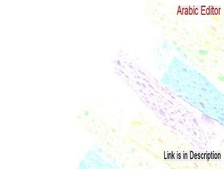 Arabic Editor Download Free [Instant Download]