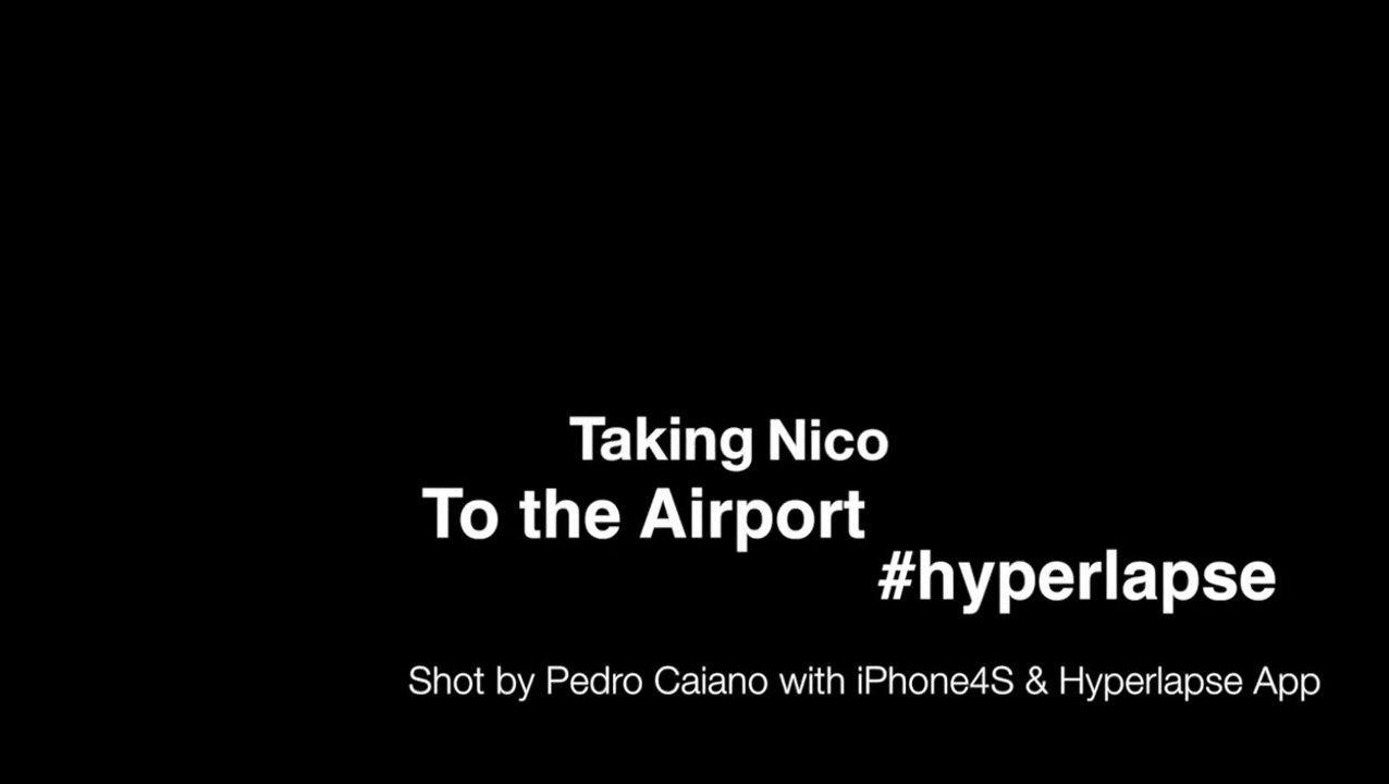 Taking Nico to the Airport