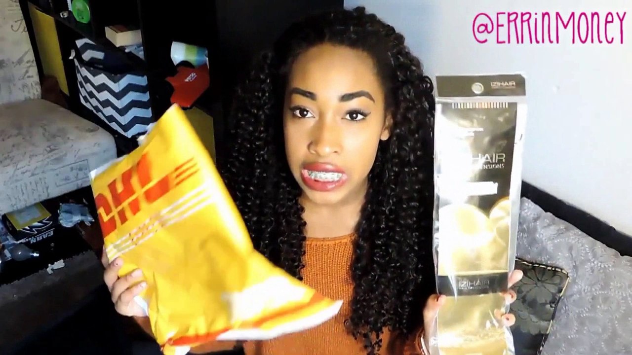 IZIWIG-Hairextensionbuy.comReviews-22" Natural Black Afro Curly  Virgin Malaysian Remy Hair 【WVMACQ010I】