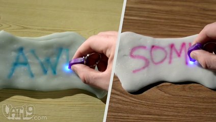 Phantom Putty changes color under UV light