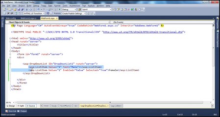 Active-Server-Pages-Dropdownlist-in-aspnet-Step-by-Step-Lesson-16