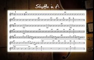 Blues Shuffle In A Jam Track - Guitar Backing Track