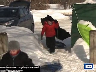 Dunya News- Severe cold weather and snow in different parts of  the world