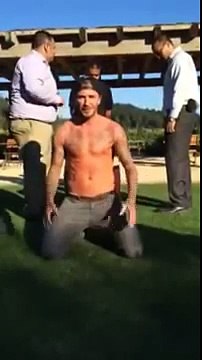 David Beckham ALS Ice Bucket Challenge _ David Beckham Does The ALS Ice Bucket Challenge