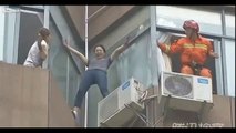 Brave Chinese Hero Saves a Suicide Woman From The Brink