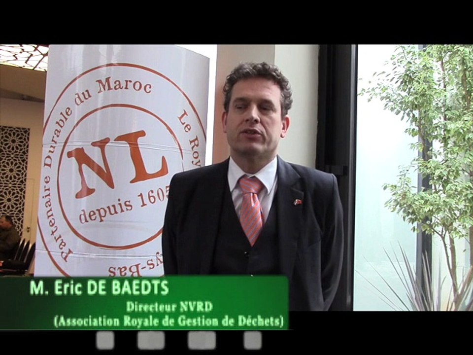 Eric DE BAEDTS - Directeur NVRD - Expertise hollandaise - Rabat 2015