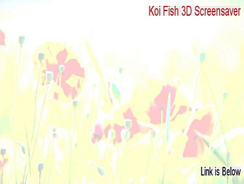 Koi Fish 3D Screensaver Download [Download Now 2015]