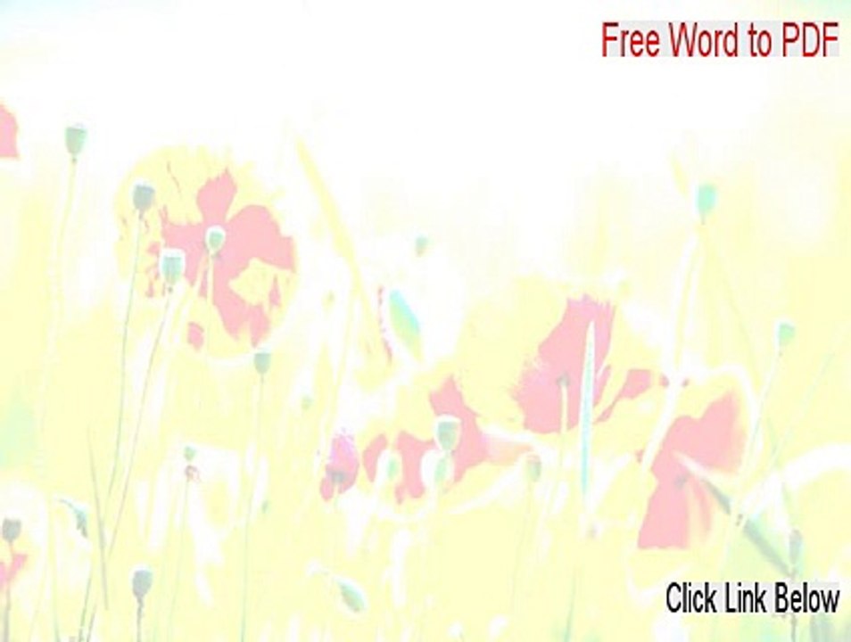 Free Word to PDF Keygen (Risk Free Download)