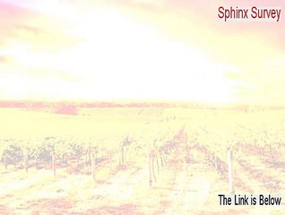 Sphinx Survey Free Download [Free of Risk Download]