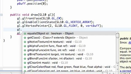 Android Application Development - 175 - glDrawElements method