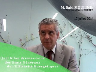 Efficacité énergétique au Maroc - Bilan ADEREE - Said Mouline - 17 juillet 2014