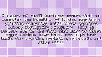 How Printing Companies Can Benefit Your Commercial Operations