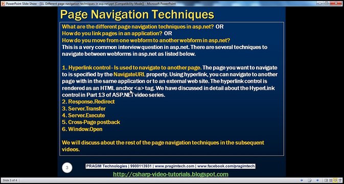 Active-Server-Pages-Asp-Different-page-navigation-techniques-in-aspnet-Step-by-Step-Lesson-51