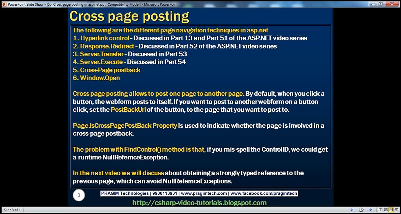 Active-Server-Pages-Asp-Cross-page-posting-in-aspnet-Step-by-Step-Lesson-55