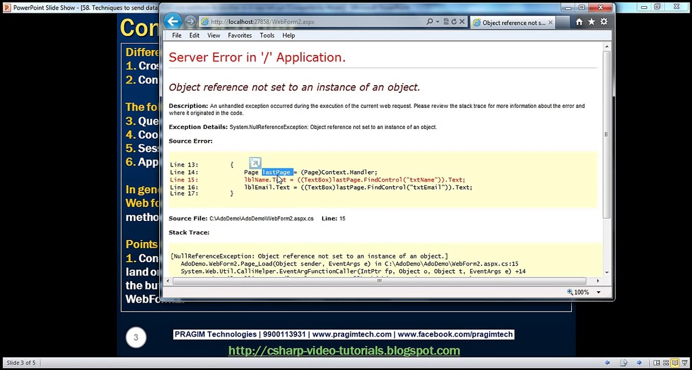 Active-Server-Pages-Asp-Techniques-to-send-data-from-one-webform-to-another-in-aspnet-Step-by-Step-Lesson-58