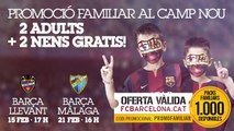 Promoció familiar d’entrades per als partits contra el Llevant i el Màlaga