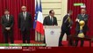 François Hollande honore «des Experts gagnants», qui font le show à l’Elysée