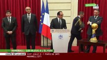 François Hollande honore «des Experts gagnants», qui font le show à l’Elysée