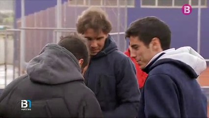 Rafael Nadal Practice in Manacor (3 Feb 2015)