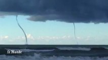 Deux tornades de mer longent la côte toscane