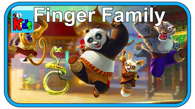 Finger Family Songs- KungFu Panda-Cartoon Movie Rhymes Nursery Rhymes for Children