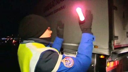 L'A9 interdite aux poids-lourds pour cause de neige