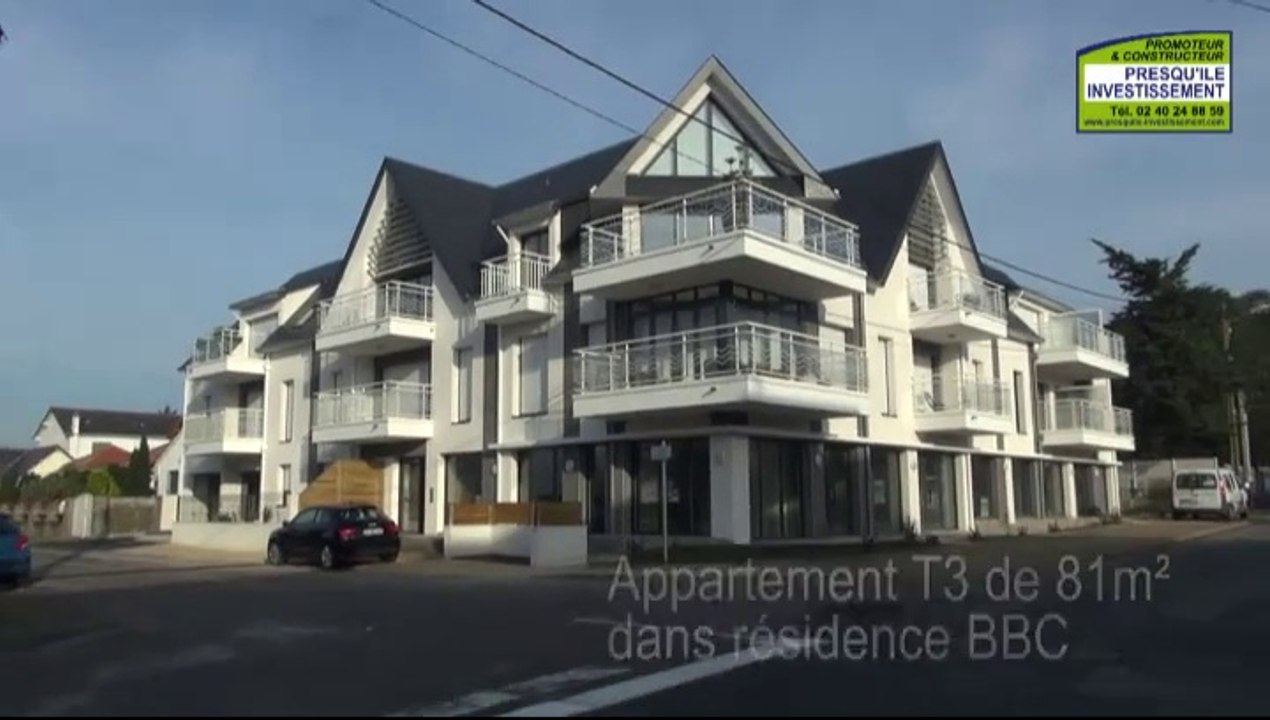 Pornichet (44) - Appartement à vendre dans résidence BBC, à 200m de la plage et des commerces. Quartier convoité de Ste-Marguerite