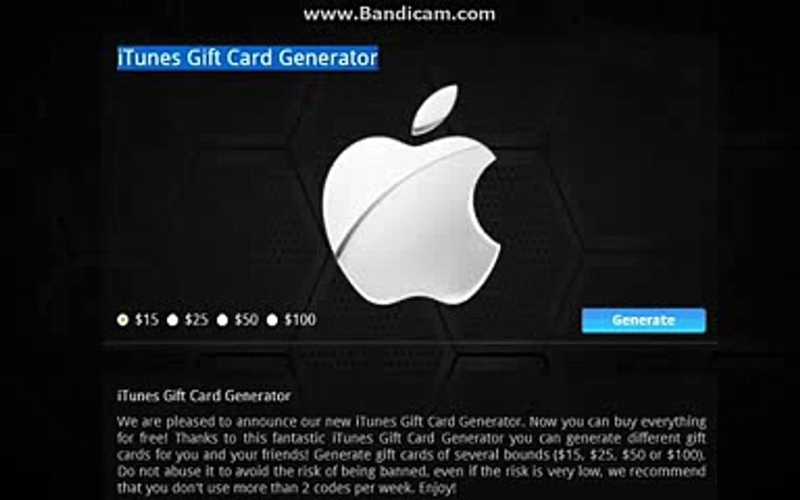 New Itunes Gift Card Generator Online Free