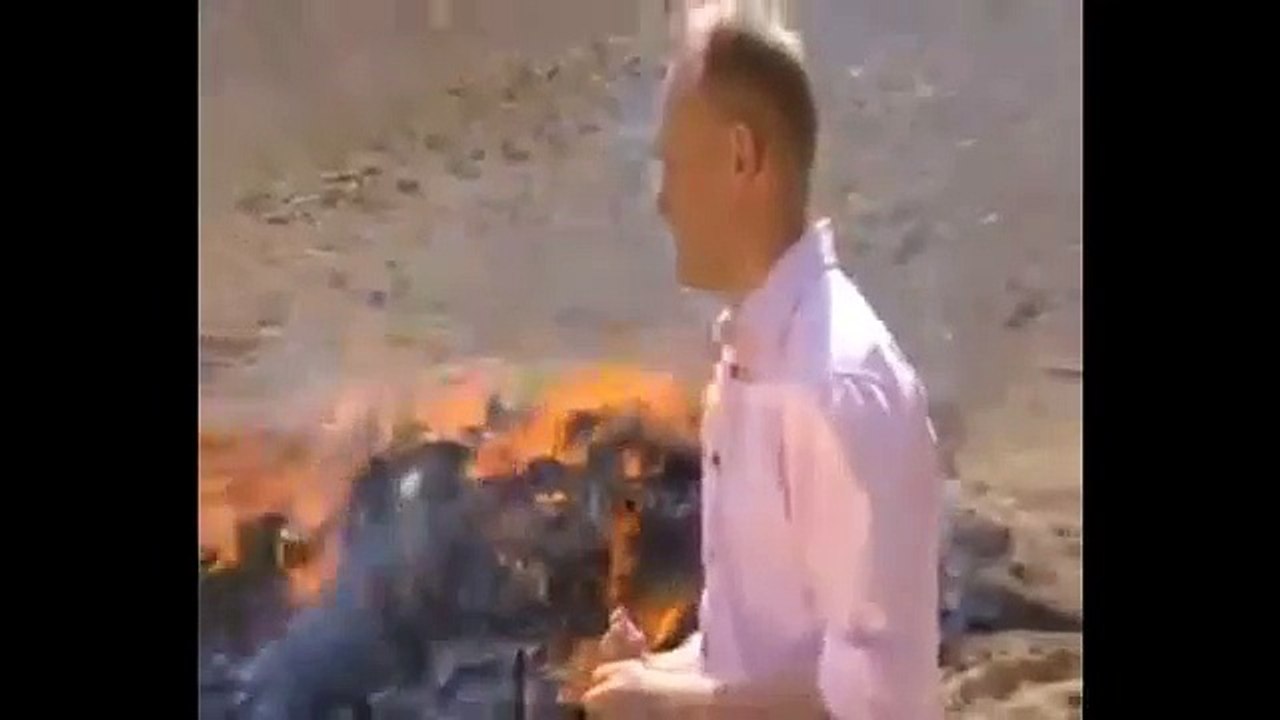 Reporter Gets Accidentally High Next to Burning Heroin Video