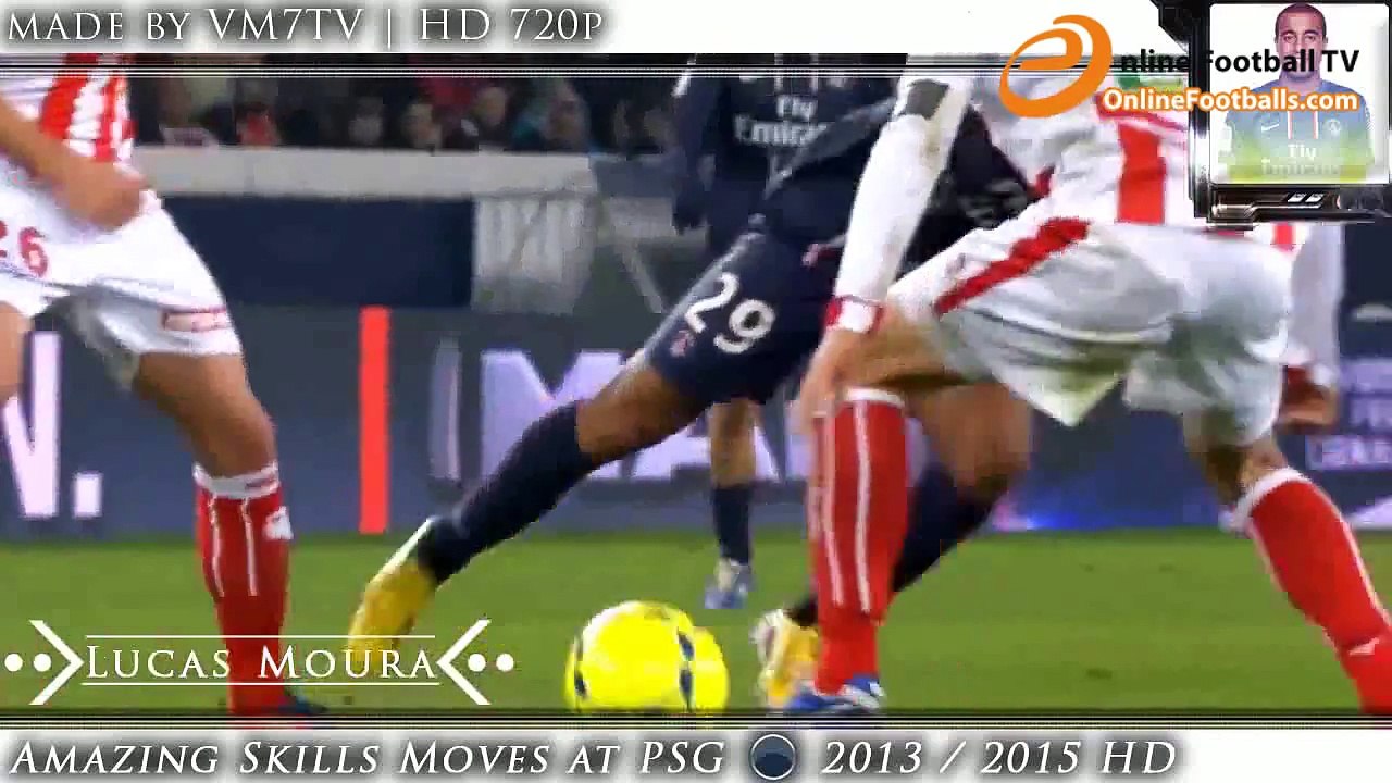Lucas Moura  Amazing Skills Moves at PSG  2013  2015 HD