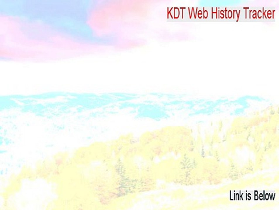 KDT Web History Tracker Serial (Download Here 2015)