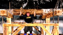 El récord de Bjornsson: ¡5 pasos con un tronco de 650 kilos!