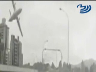 Tayvan'da uçak böyle düştü