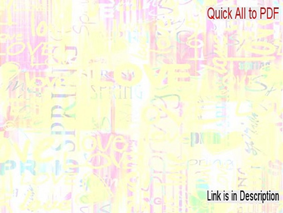 Quick All to PDF Free Download - Instant Download [2015]