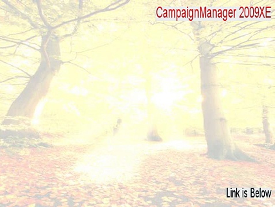 CampaignManager 2009XE Free Download - CampaignManager 2009XE
