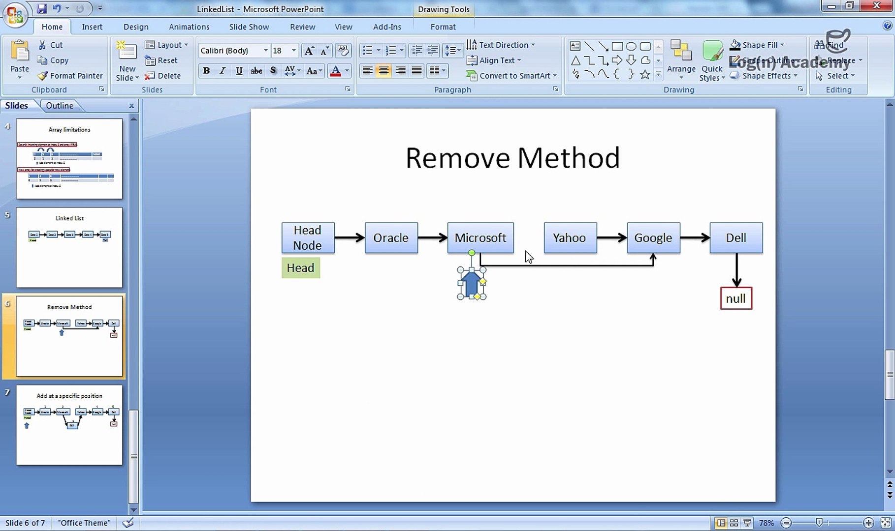 11. Data Structure and Implementation- Linked List Remove Method - Part 2