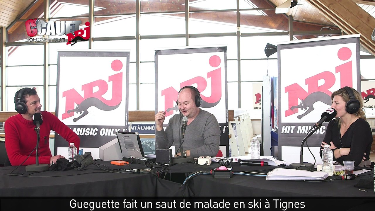 Gueguette fait un saut de malade en ski à Tignes - C'Cauet sur NRJ