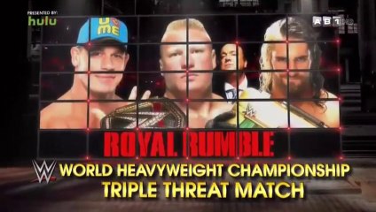 AB1 ROYAL RUMBLE CENA VS LESNARS VS ROLLINS VF