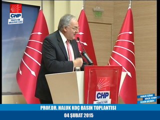 PROF.DR. HALUK KOÇ BASIN TOPLANTISI 04/01/2015