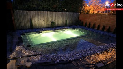 Family Builds Swimming Pond In The Back Yard