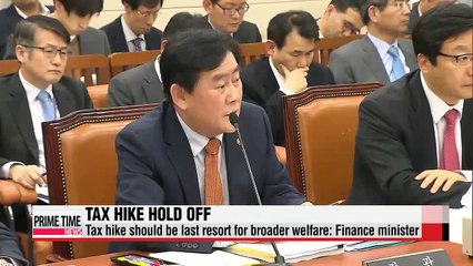 Tax hike should be last resort for more welfare: Korea's finance minister