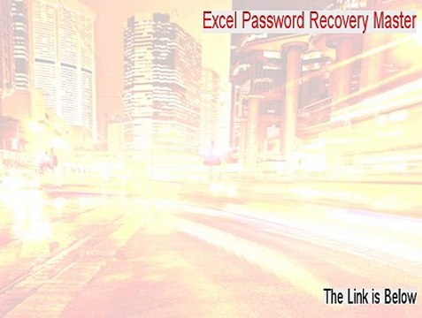 Excel Password Recovery Master Download (Free of Risk Download)