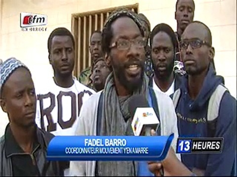 Fadel Barro de Ya Nen Mar s'exprime on ira pas à cette marche